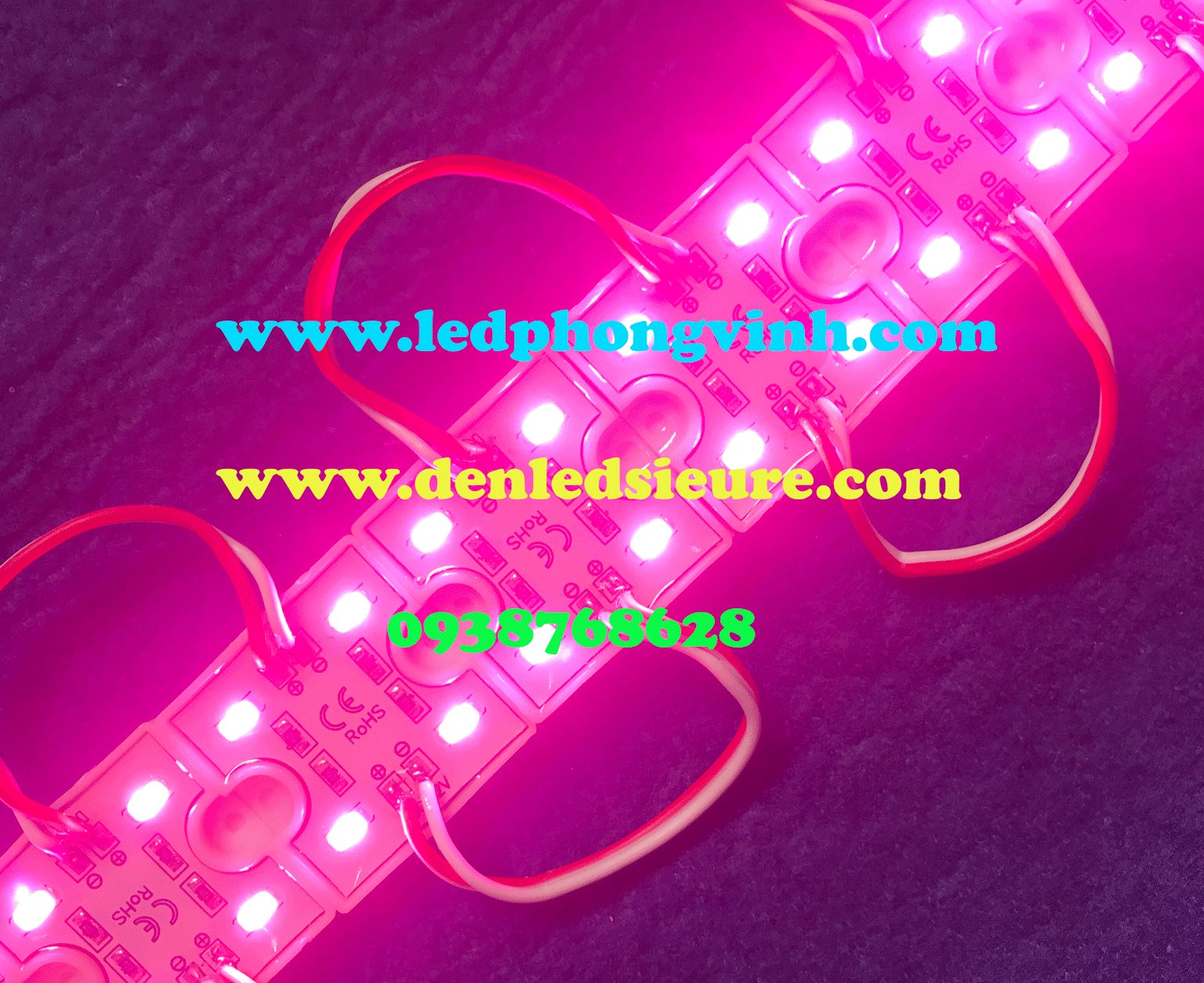 LED MODULE 4 BÓNG 5730 HỒNG